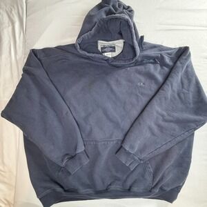 Champion Men's Pullover Hoodie Hooded Sweatshirt Blue Navy Men's Size 4XL